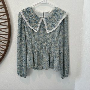 Bohme Floral Collared Blouse